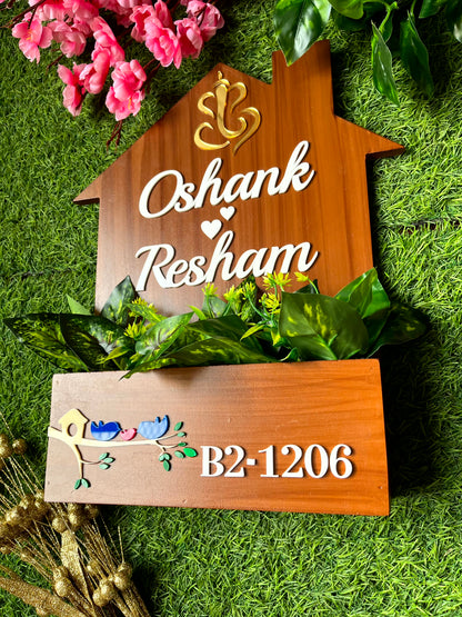 Hut Shaped Planter Nameplate