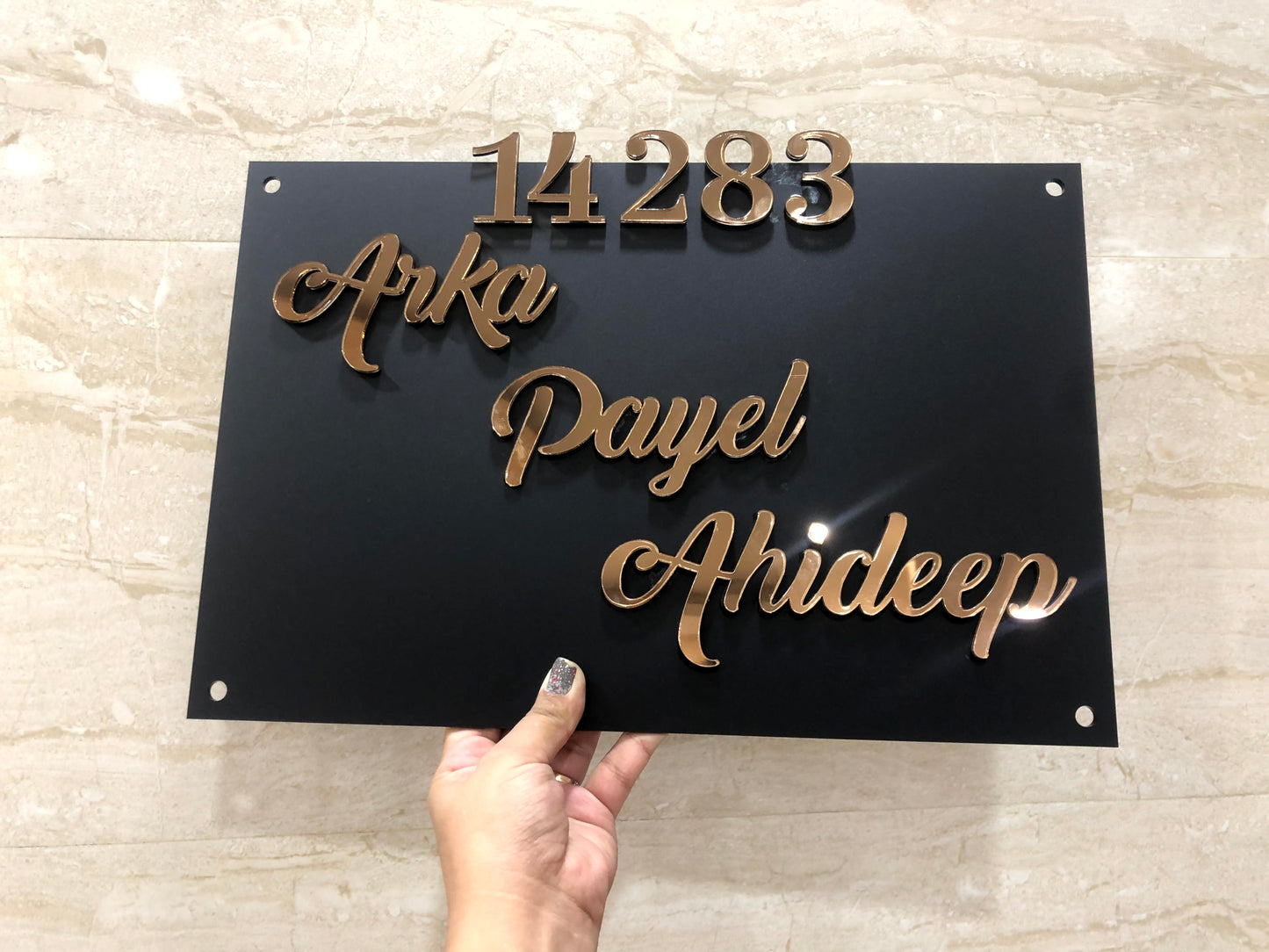 Matte Black Nameplate