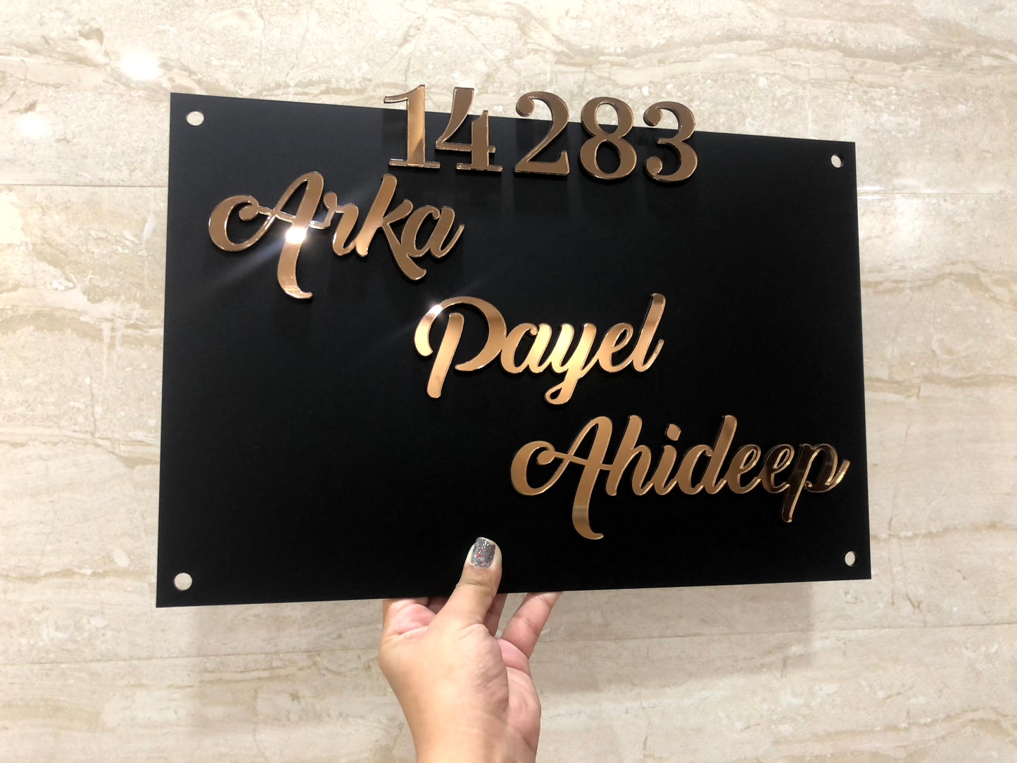 Matte Black Nameplate